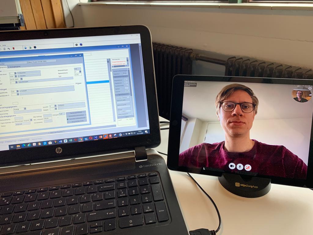 mijnzorgapp – videobellen videoconsult, econsult fysiotherapie, ehealth